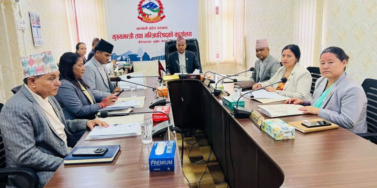 कर्णाली प्रदेश मन्त्रिपरिषद्का पाँच निर्णय, मन्त्री कल्याणी खड्का बनिन् प्रवक्ता